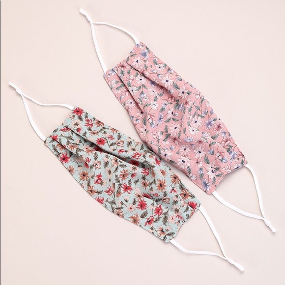 Free People Boho Floral Ditsy Face Mask - Picture 2 of 5